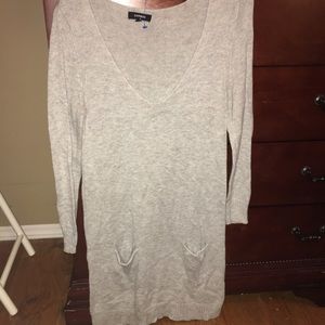 Express Sweater Dress v-neck
